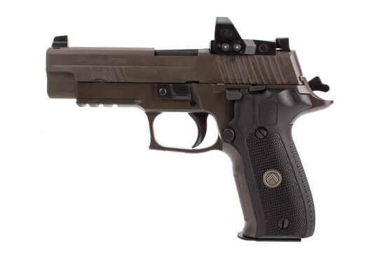 Sig Sauer P226 Legion RX Full Size handgun in gray includes a ROMEO1 reflex sight